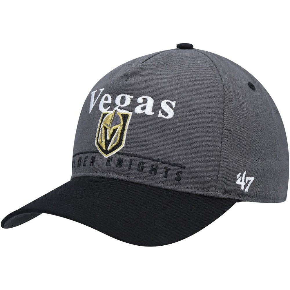 NHL Vegas Golden Knights '47 Super Hitch Adjustable Snapback Hat - Charcoal/Black