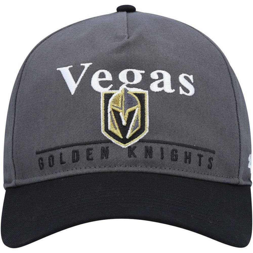 NHL Vegas Golden Knights '47 Super Hitch Adjustable Snapback Hat - Charcoal/Black
