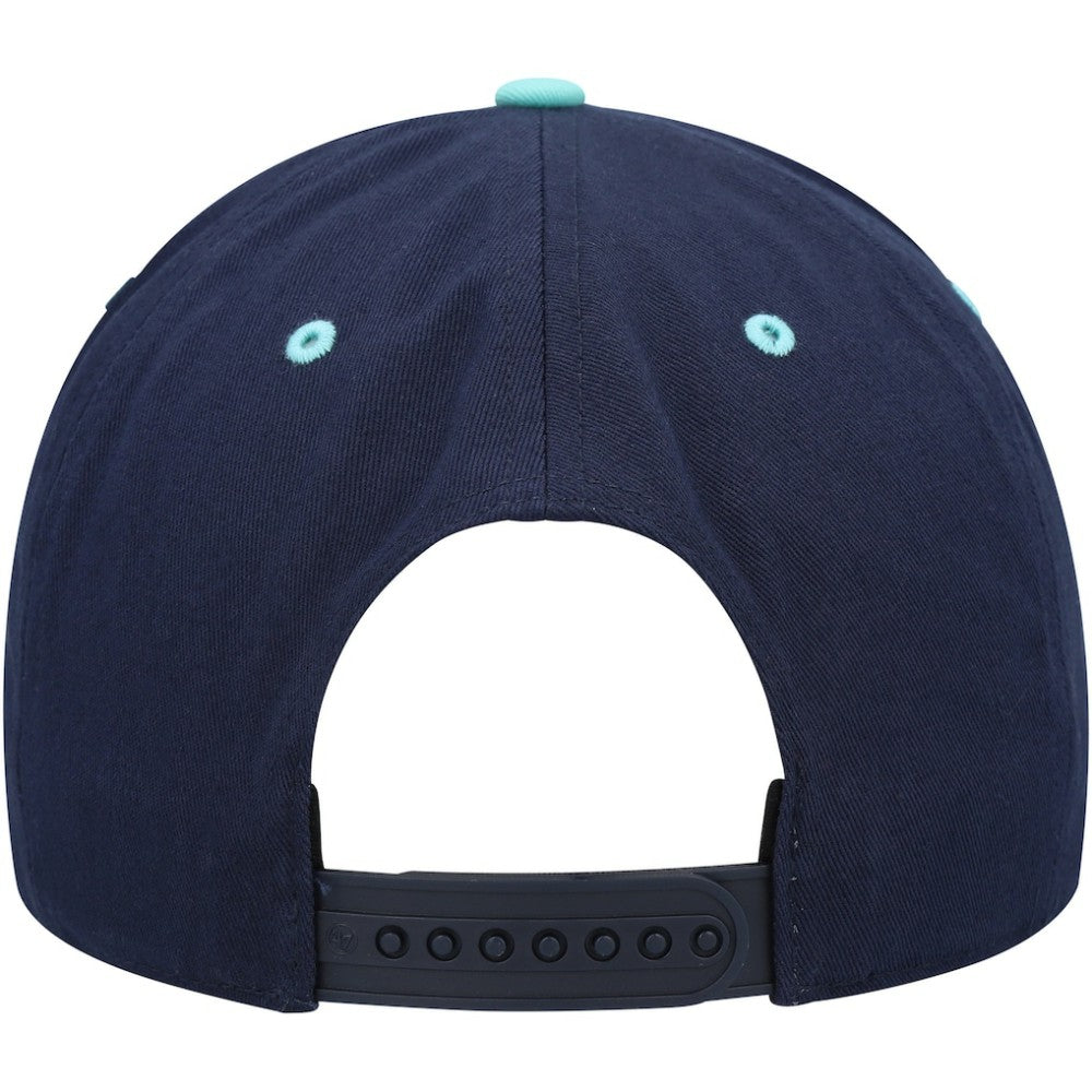 NHL Seattle Kraken '47 Super Hitch Adjustable Snapback Hat - Deep Sea Blue/Light Blue
