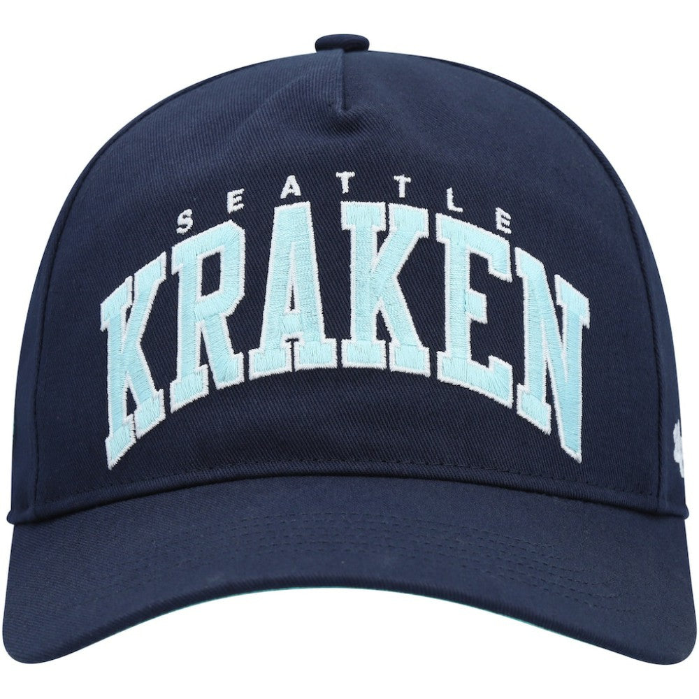 NHL Seattle Kraken '47 Block Arch Hitch Snapback Hat - Deep Sea Blue
