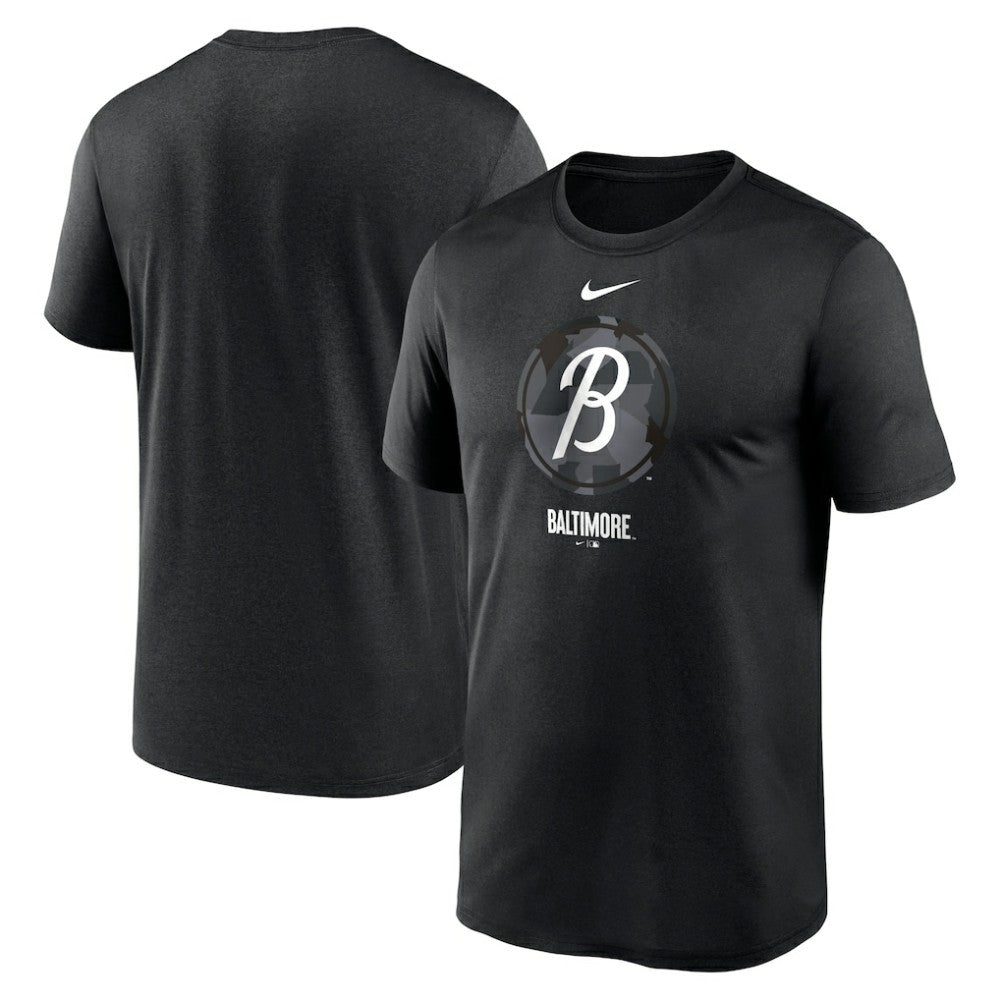 Baltimore Orioles Nike City Connect Large Logo T-Shirt - Black T-shirts