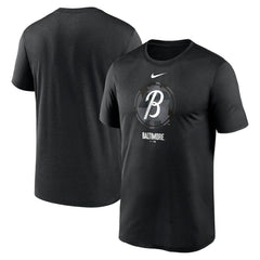 Baltimore Orioles Nike City Connect Large Logo T-Shirt - Black T-shirts