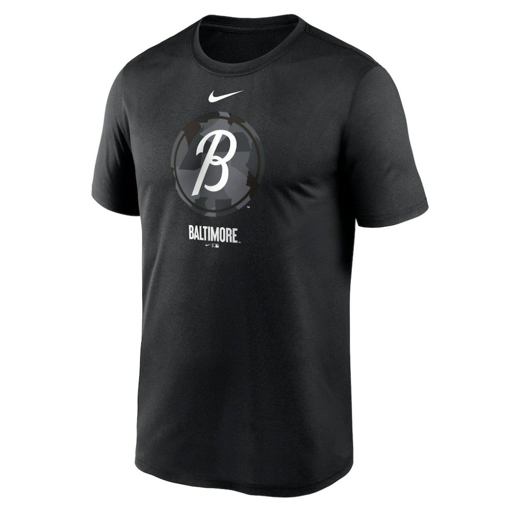Baltimore Orioles Nike City Connect Large Logo T-Shirt - Black T-shirts
