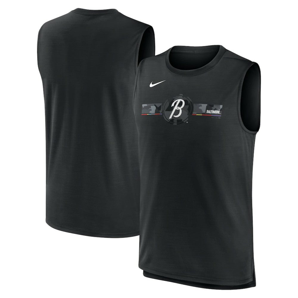 Baltimore Orioles Nike City Connect Muscle Tank - Black Tanks
