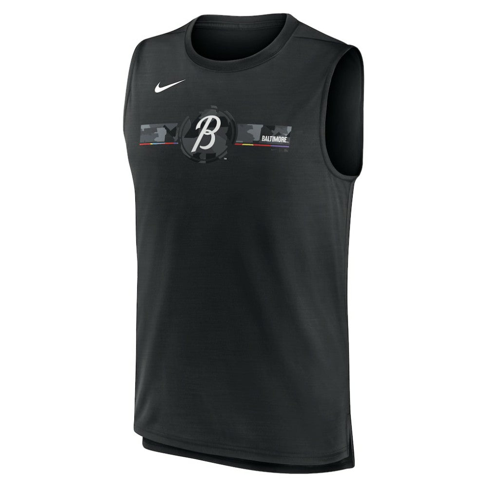 Baltimore Orioles Nike City Connect Muscle Tank - Black Tanks
