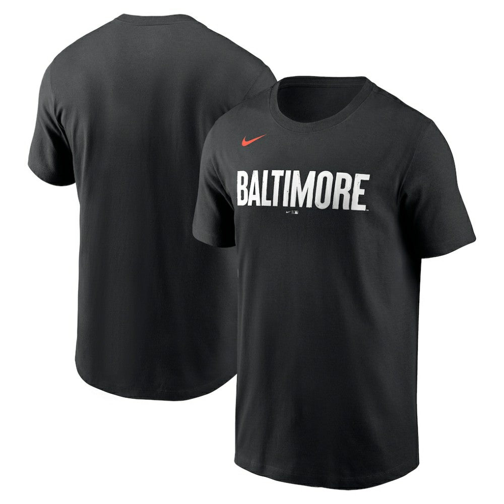 Baltimore Orioles Nike City Connect Wordmark T-Shirt - Black T-shirts