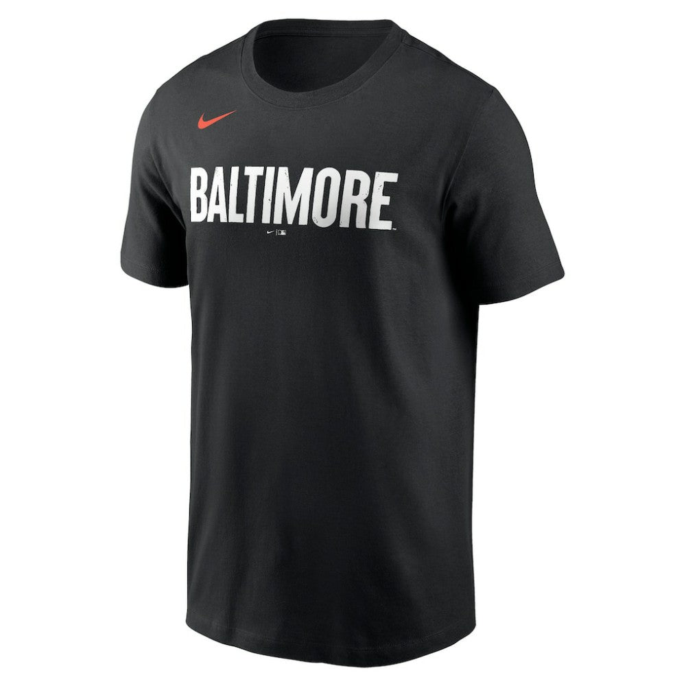 Baltimore Orioles Nike City Connect Wordmark T-Shirt - Black T-shirts