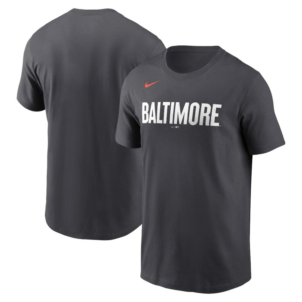 Baltimore Orioles Nike City Connect Wordmark T-Shirt - Black T-shirts