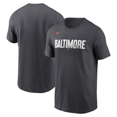 Baltimore Orioles Nike City Connect Wordmark T-Shirt - Black T-shirts