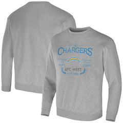 Los Angeles Chargers NFL x Darius Rucker Collection Pullover Sweatshirt Heather Gray