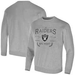 Las Vegas Raiders NFL x Darius Rucker Collection Pullover Sweatshirt Heather Gray