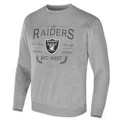 Las Vegas Raiders NFL x Darius Rucker Collection Pullover Sweatshirt Heather Gray