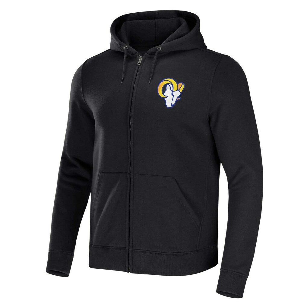 Los Angeles Rams NFL x Darius Rucker Collection Rocker Full-Zip Hoodie Black