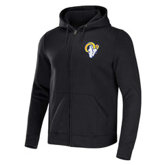 Los Angeles Rams NFL x Darius Rucker Collection Rocker Full-Zip Hoodie Black