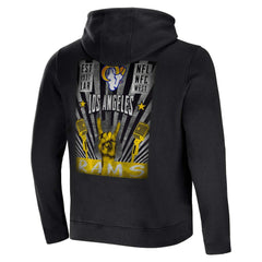 Los Angeles Rams NFL x Darius Rucker Collection Rocker Full-Zip Hoodie Black