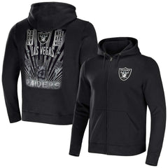 Las Vegas Raiders NFL x Darius Rucker Collection Rocker Full-Zip Hoodie Black
