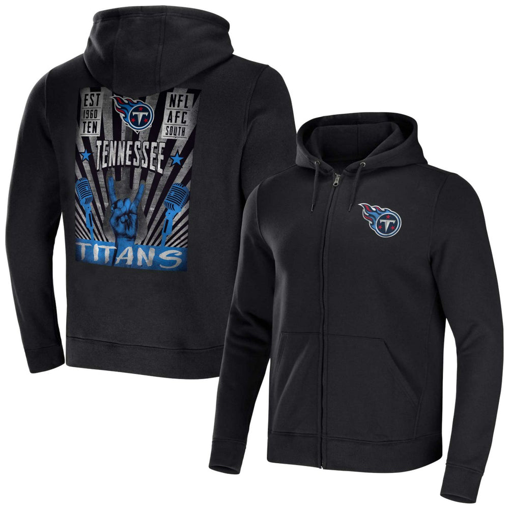 Tennessee Titans NFL x Darius Rucker Collection Rocker Full-Zip Hoodie Black