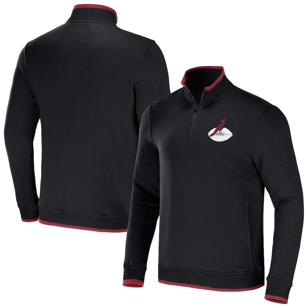 Arizona Cardinals NFL x Darius Rucker Collection Logo Quarter-Zip Top Black