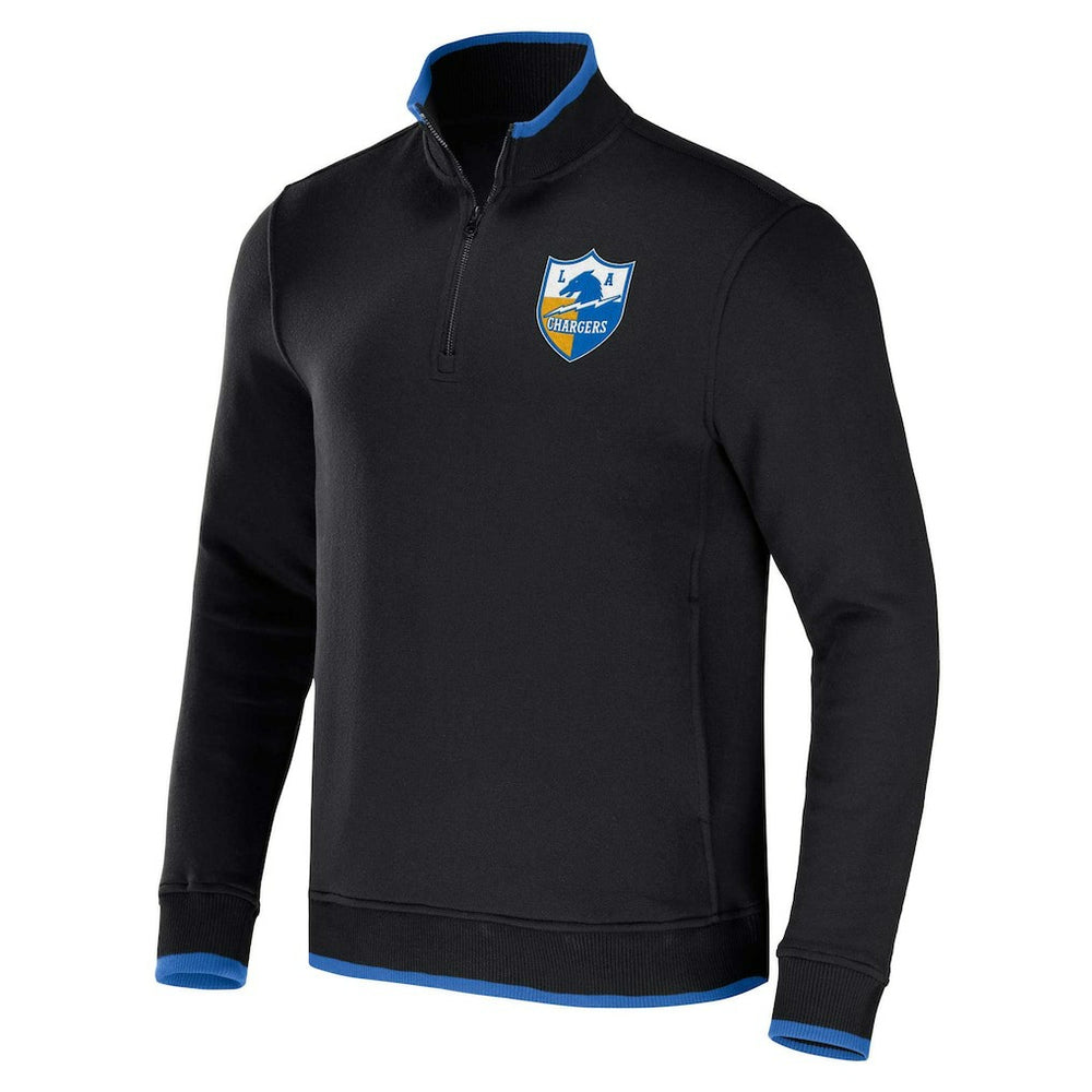 Los Angeles Chargers NFL x Darius Rucker Collection Logo Quarter-Zip Top Black