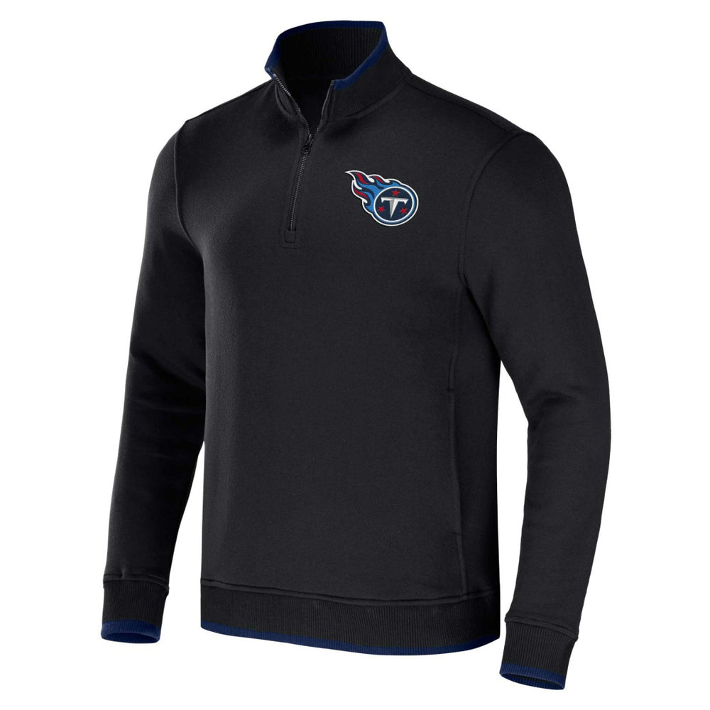 Tennessee Titans NFL x Darius Rucker Collection Logo Quarter-Zip Top Black