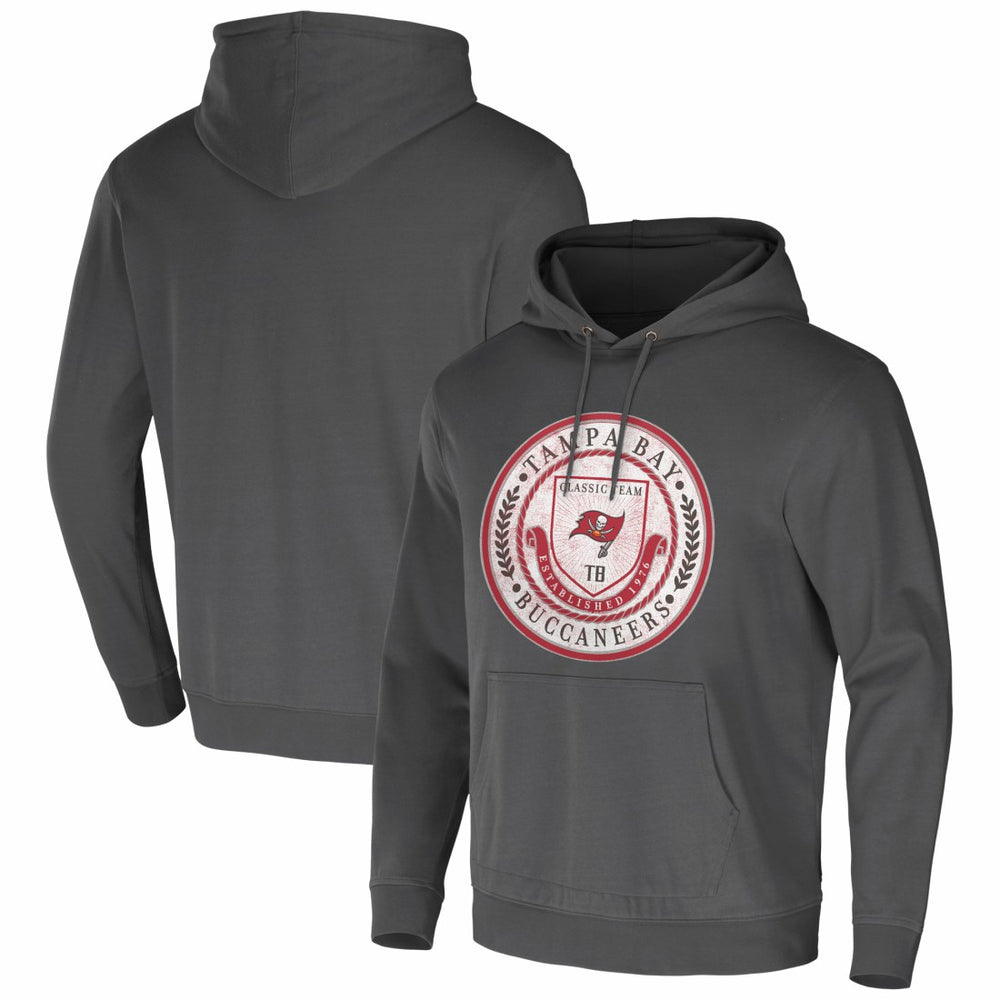 Tampa Bay Buccaneers NFL x Darius Rucker Collection Washed Pullover Hoodie Charcoal