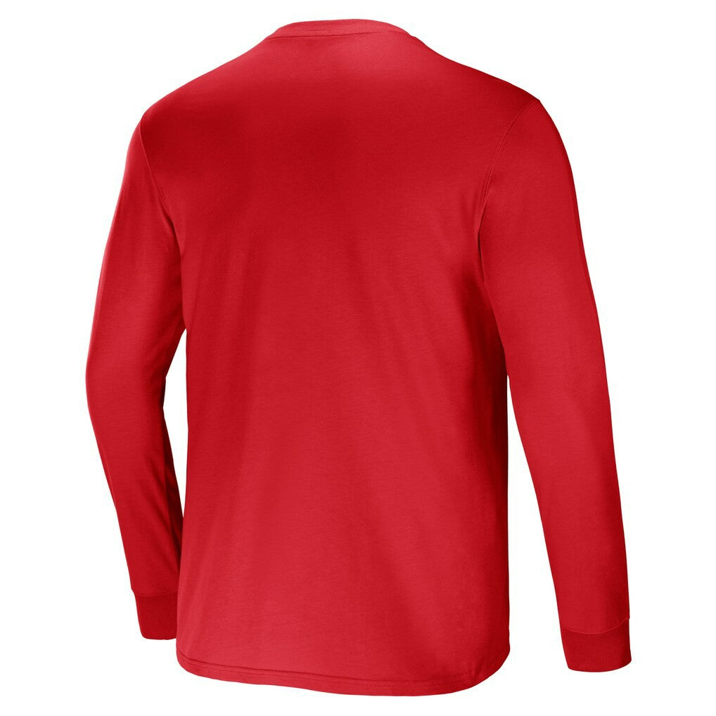 Atlanta Falcons NFL x Darius Rucker Collection Team Long Sleeve Pocket T-Shirt Red