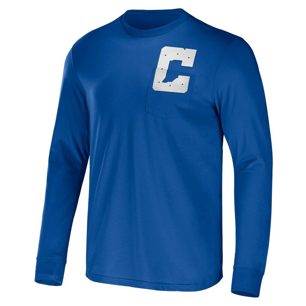 Indianapolis Colts NFL x Darius Rucker Collection Team Long Sleeve Pocket T-Shirt Blue
