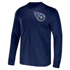 Tennessee Titans NFL x Darius Rucker Collection Team Long Sleeve Pocket T-Shirt Navy