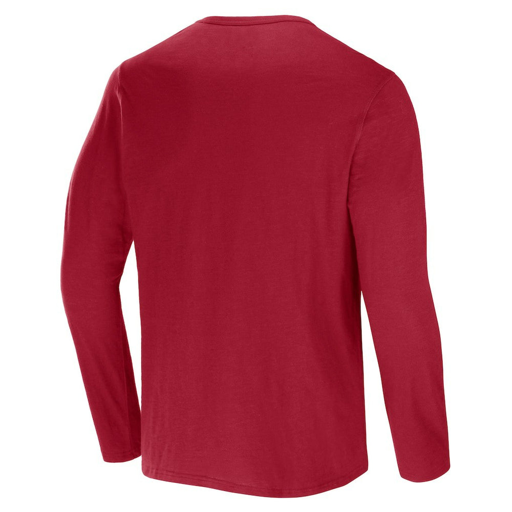 Arizona Cardinals NFL x Darius Rucker Collection Slub Jersey Henley Long Sleeve T-Shirt Cardinal