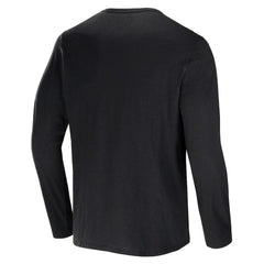 Cleveland Browns NFL x Darius Rucker Collection Slub Jersey Henley Long Sleeve T-Shirt Black
