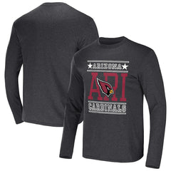 Arizona Cardinals NFL x Darius Rucker Collection Long Sleeve T-Shirt Heathered Charcoal