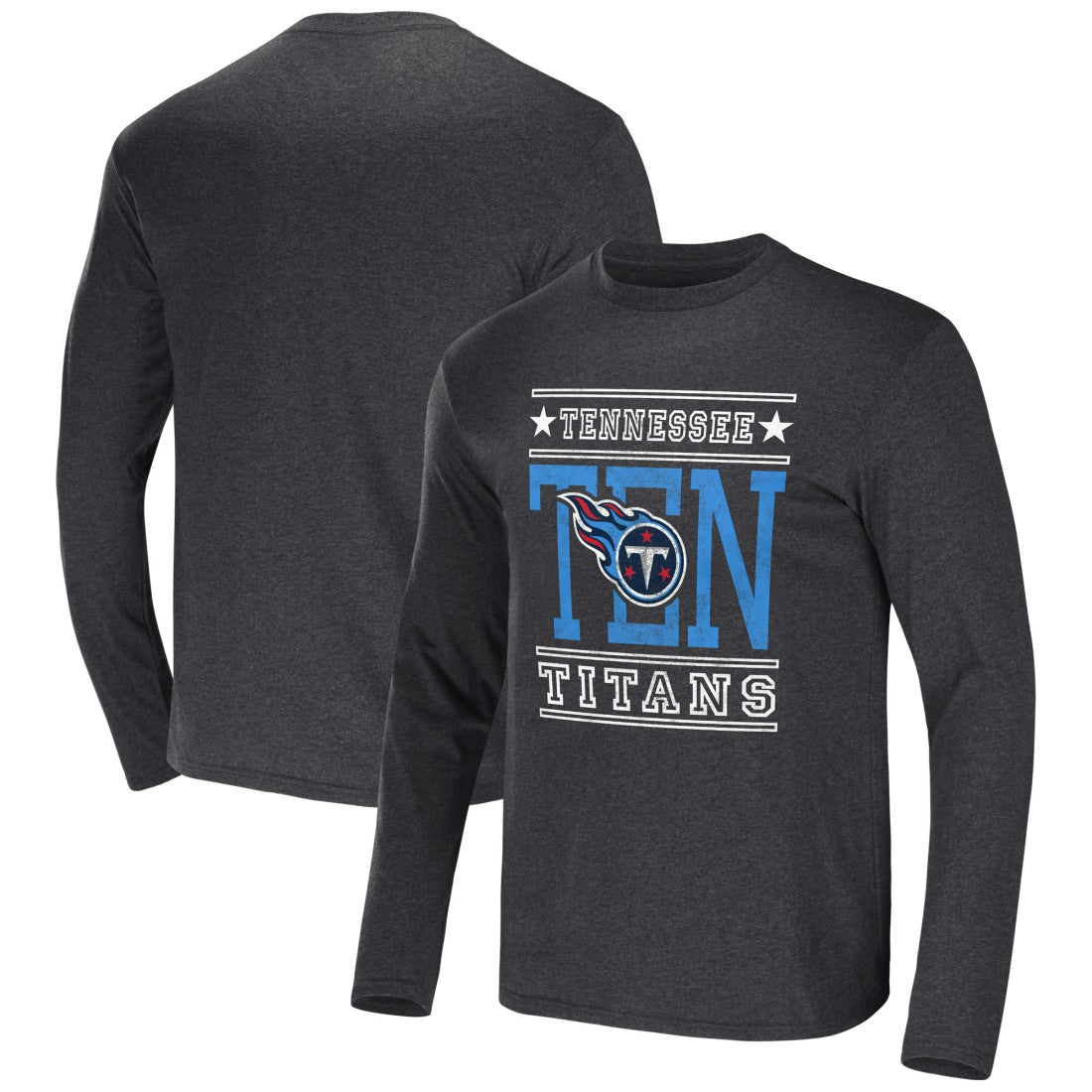Tennessee Titans NFL x Darius Rucker Collection Long Sleeve T-Shirt Heathered Charcoal