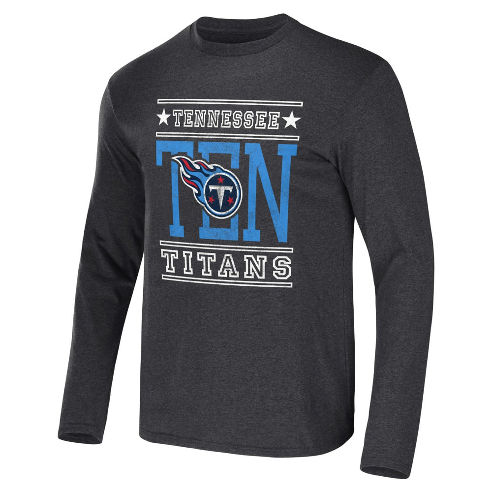 Tennessee Titans NFL x Darius Rucker Collection Long Sleeve T-Shirt Heathered Charcoal
