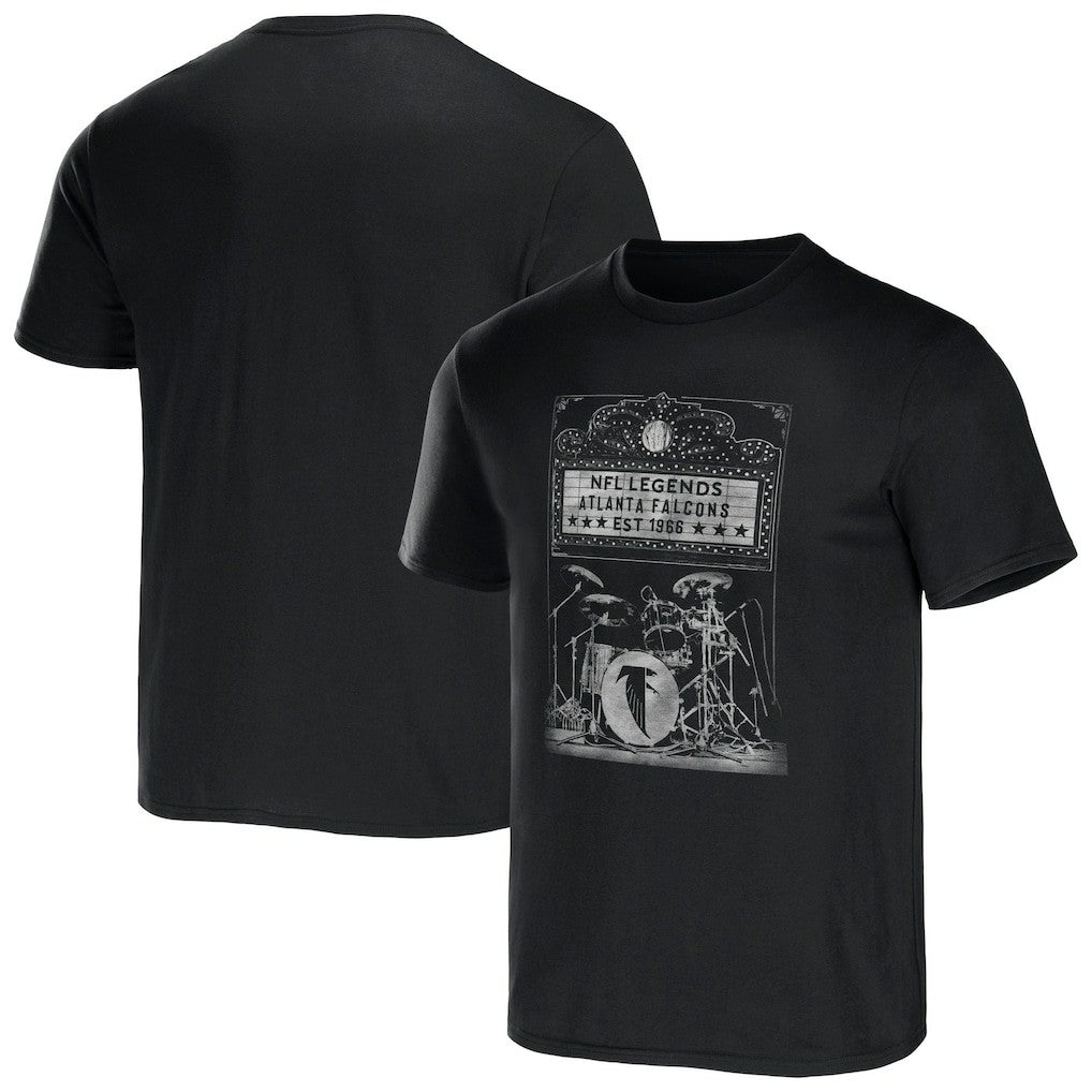 Atlanta Falcons NFL x Darius Rucker Collection Band T-Shirt Black