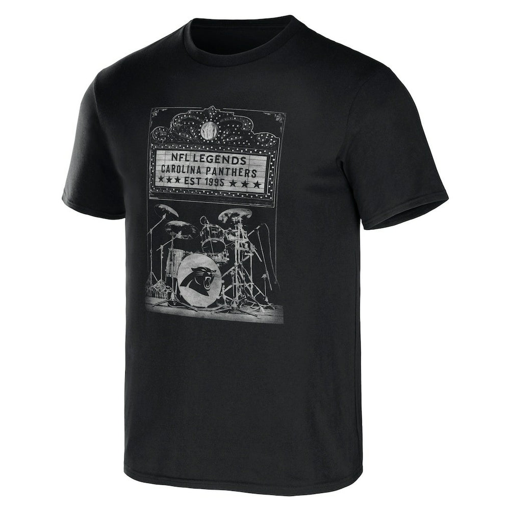 Carolina Panthers NFL x Darius Rucker Collection Band T-Shirt Black
