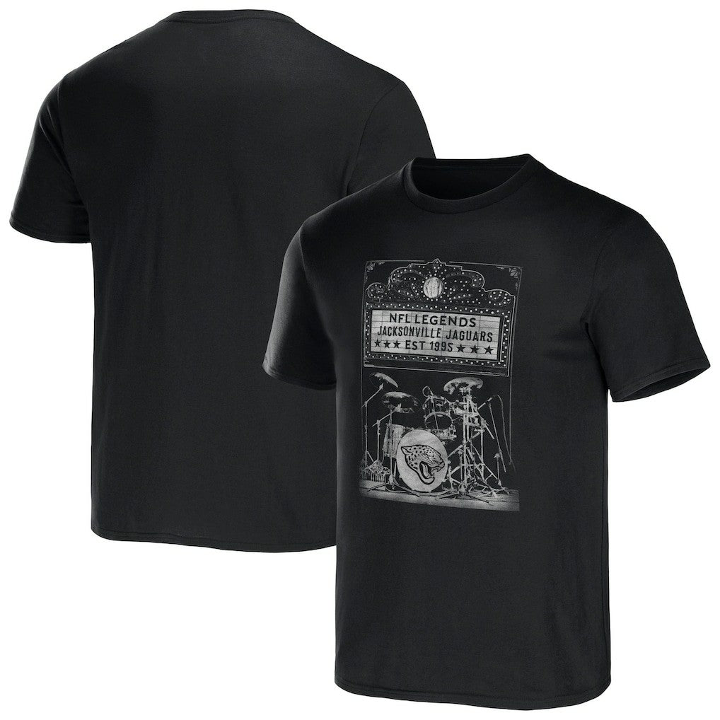 Jacksonville Jaguars NFL x Darius Rucker Collection Band T-Shirt Black
