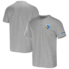 Los Angeles Chargers NFL x Darius Rucker Collection Henley T-Shirt Heather Gray