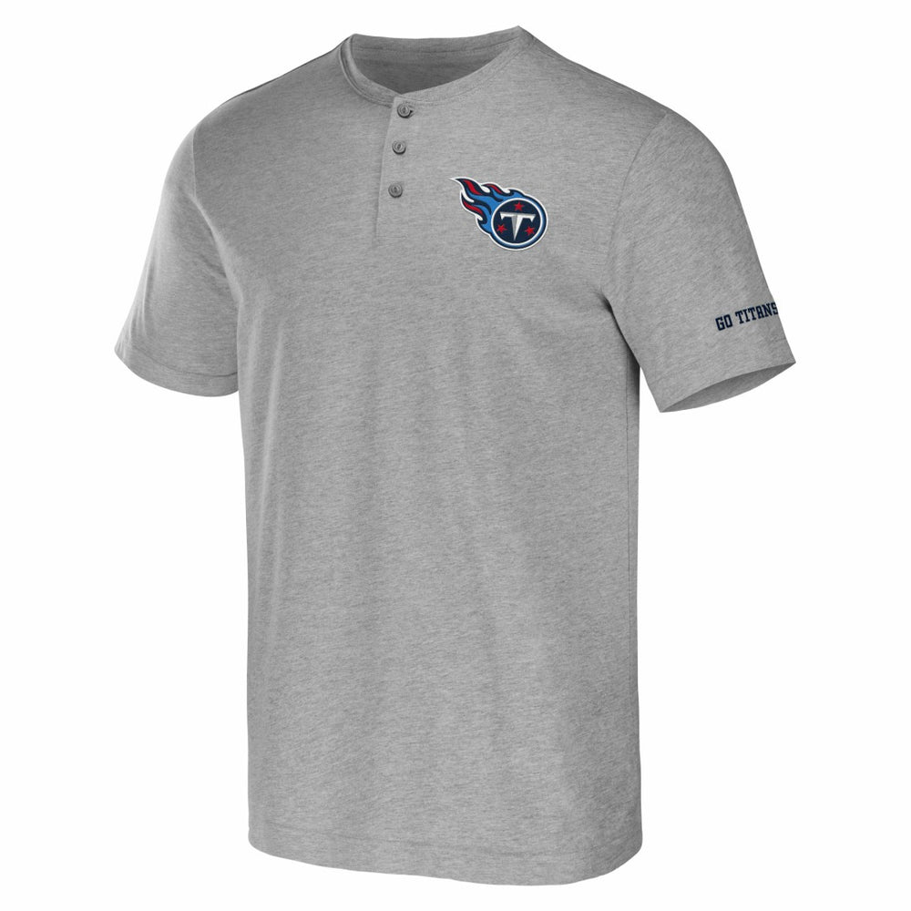 Tennessee Titans NFL x Darius Rucker Collection Henley T-Shirt Heather Gray