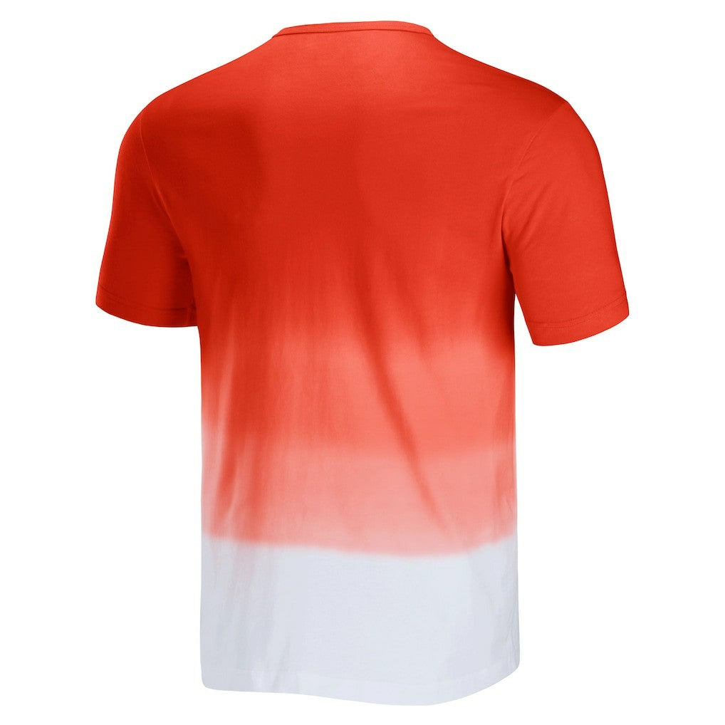 Cleveland Browns NFL x Darius Rucker Collection Dip Dye Pocket T-Shirt Orange/White