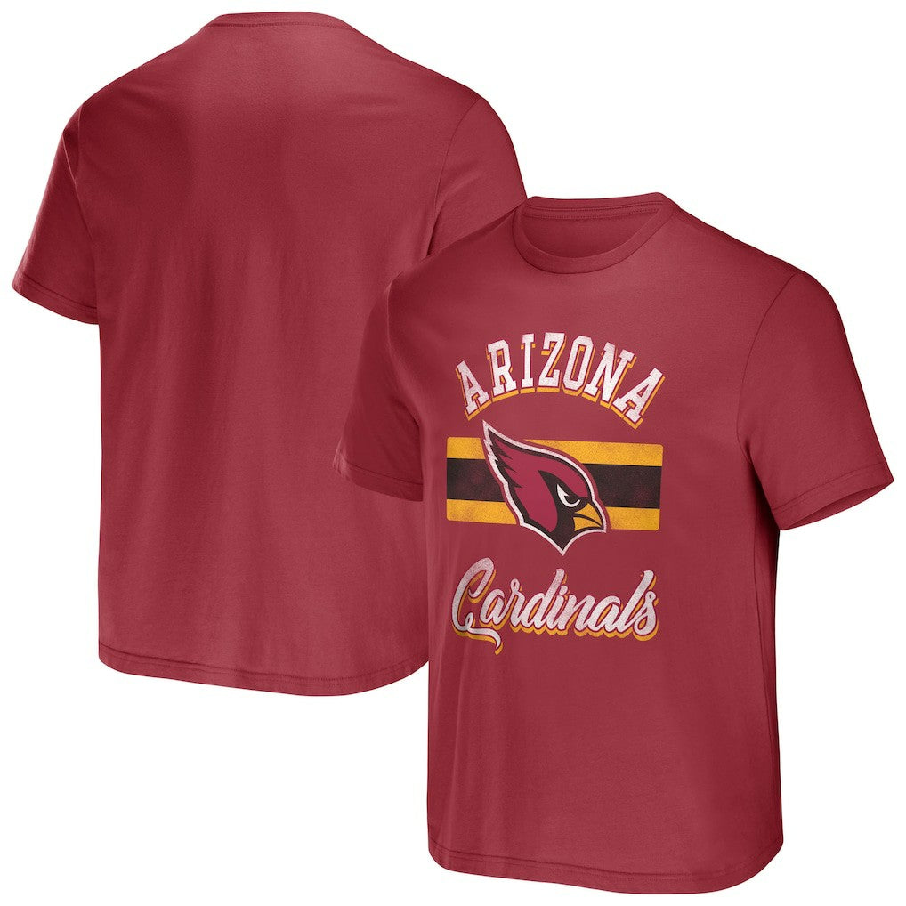 Arizona Cardinals NFL x Darius Rucker Collection Stripe T-Shirt Cardinal