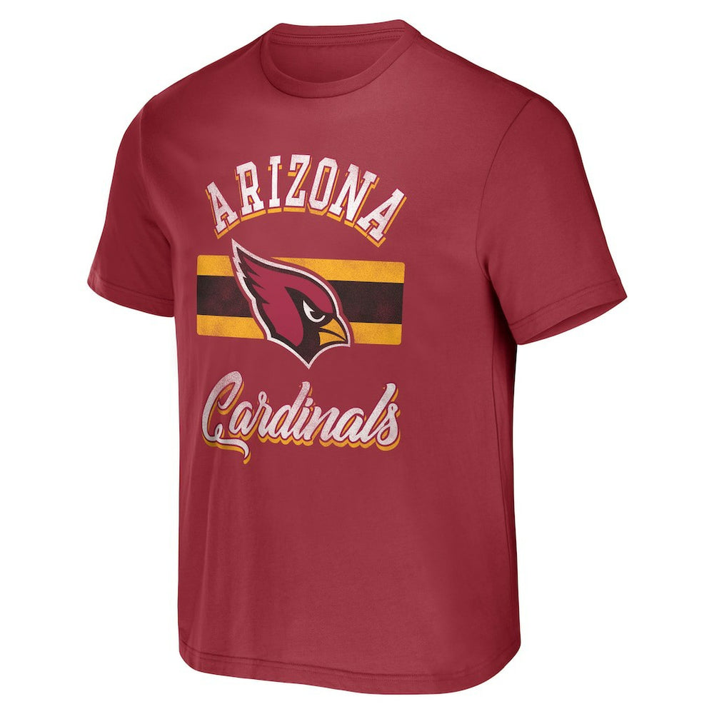 Arizona Cardinals NFL x Darius Rucker Collection Stripe T-Shirt Cardinal