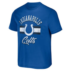 Indianapolis Colts NFL x Darius Rucker Collection Stripe T-Shirt Royal
