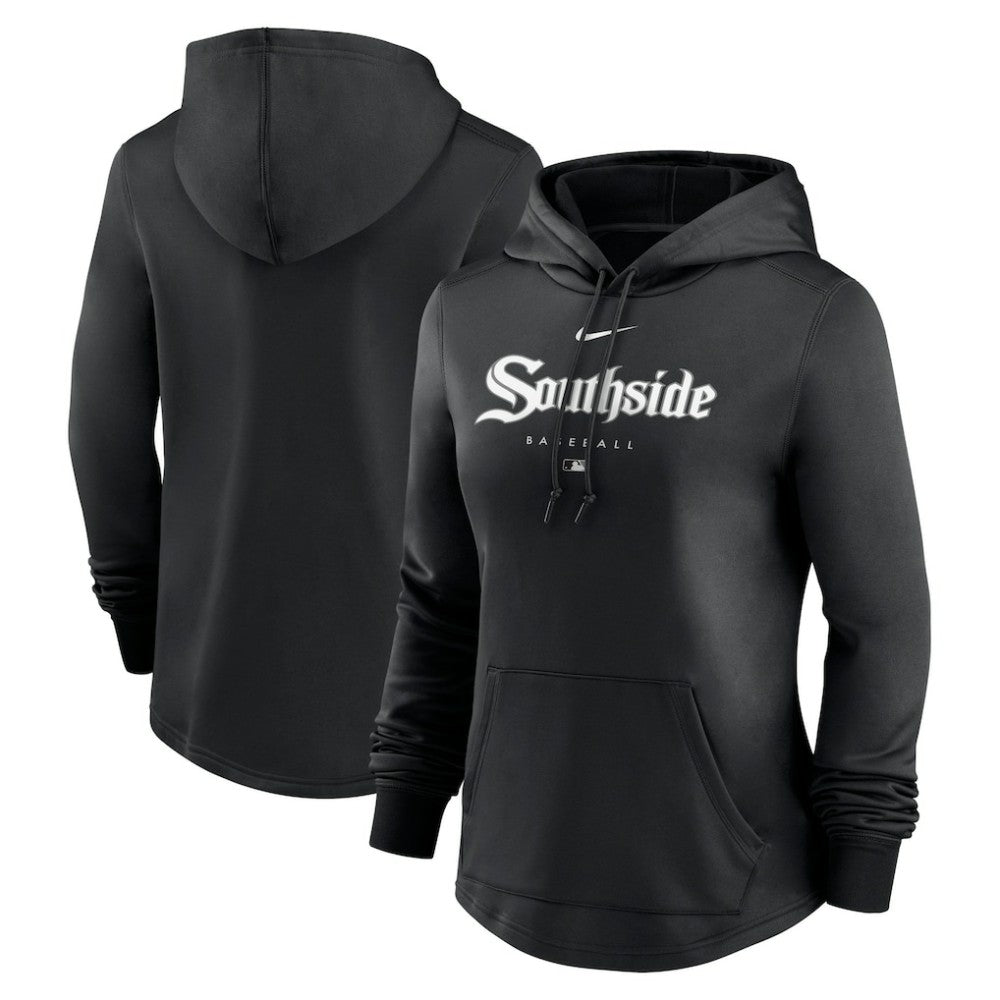 Chicago White Sox Nike Women's City Connect Pregame Performance Pullover Hoodie - Black Hoodies