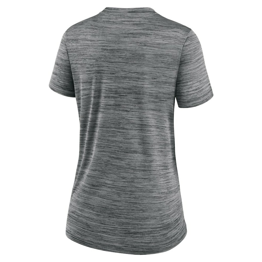 Chicago White Sox Nike Women's City Connect Velocity Practice Performance V-Neck T-Shirt - Gray T-shirts