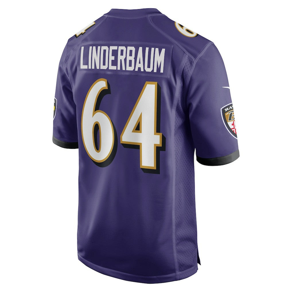Tyler Linderbaum Baltimore Ravens Player Game Jersey Purple