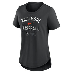 Baltimore Orioles Nike Women's City Connect Tri-Blend T-Shirt - Black T-shirts