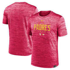 San Diego Padres Nike City Connect Velocity Practice Performance T-Shirt - Pink T-shirts