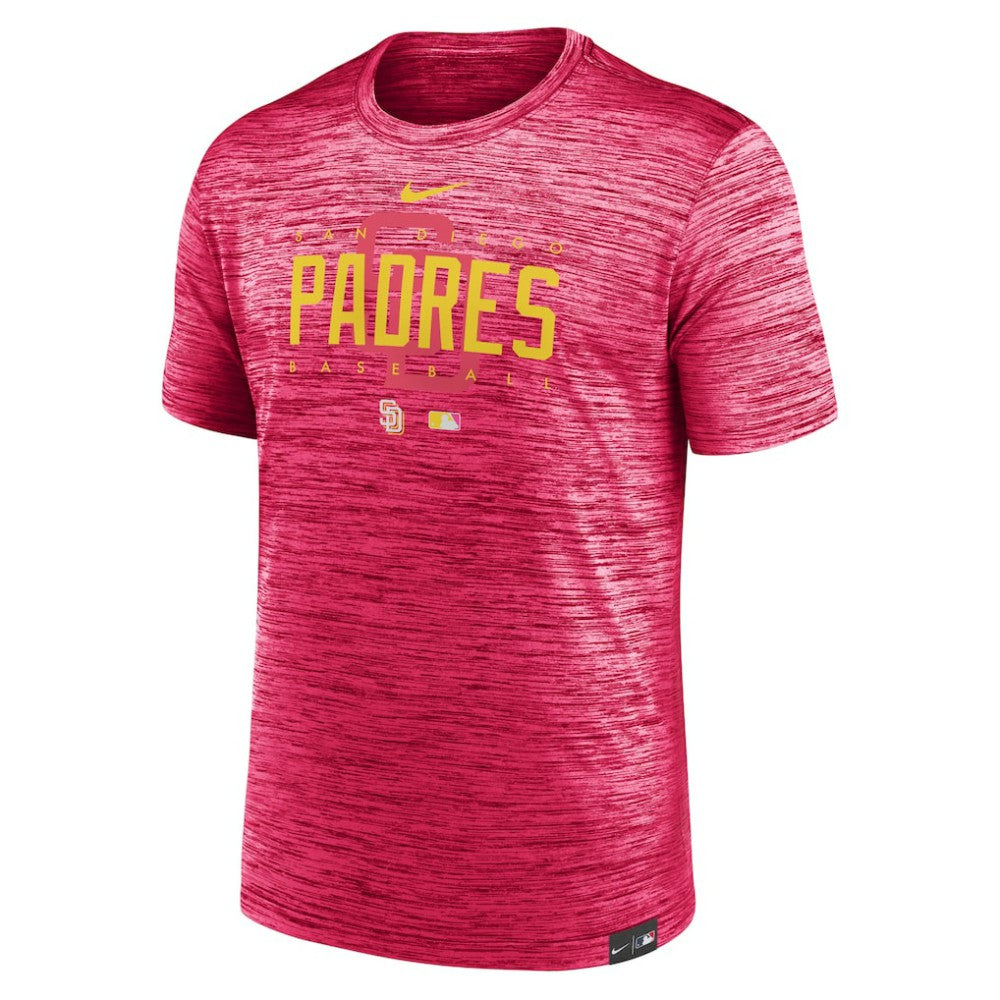 San Diego Padres Nike City Connect Velocity Practice Performance T-Shirt - Pink T-shirts