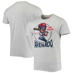 Nolan Arenado St. Louis Cardinals Homage Caricature Tri-Blend T-Shirt - Gray T-shirts
