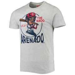 Nolan Arenado St. Louis Cardinals Homage Caricature Tri-Blend T-Shirt - Gray T-shirts